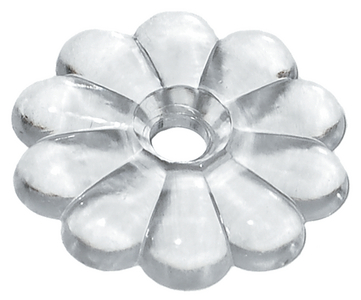 RV DESIGNER H611 ROSETTE WASHERS-CLR.(PK.OF 14)